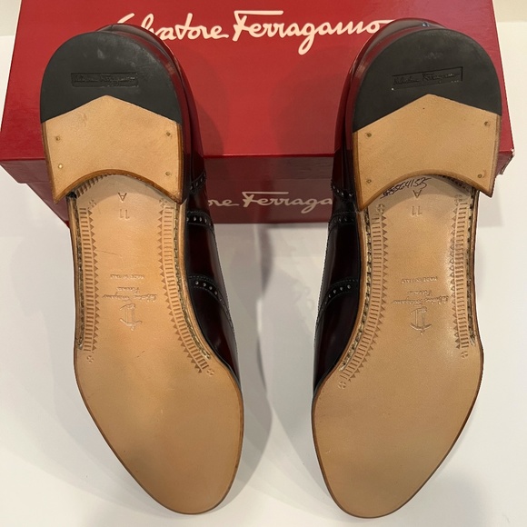 Salvatore Ferragamo Sondrio Burgundy Men display picture 2